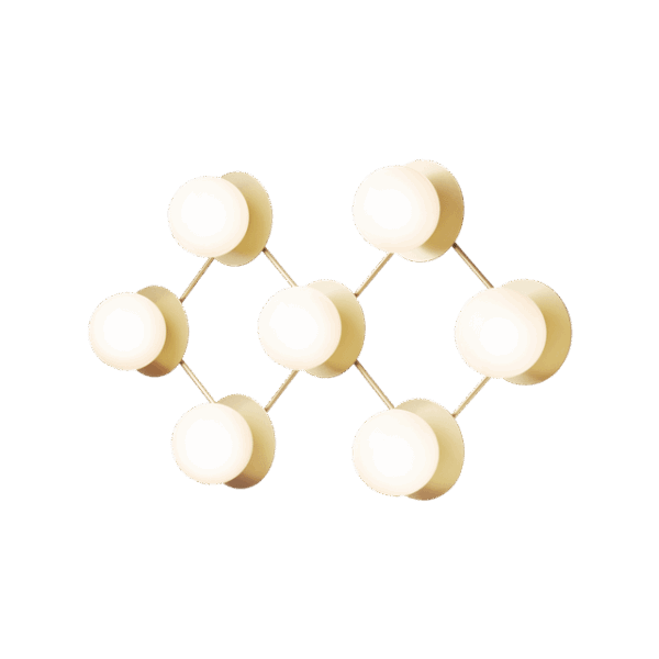 Nuura Liila 7 Væg/Loftlampe Opal Hvid