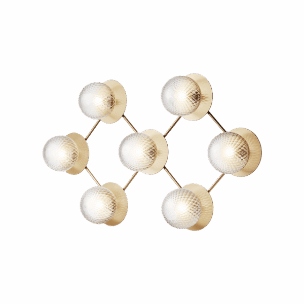 Nuura Liila 7 Væg/Loftlampe Optic Klar