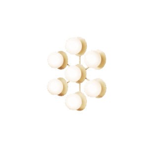 Nuura Liila Star Væg/Loftlampe Opal Hvid