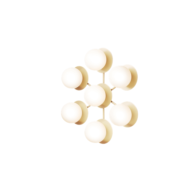 Nuura Liila Star Væg/Loftlampe Opal Hvid