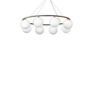 Nuura Miira 8 Oval Lysekrone Mørk Bronze/Opal