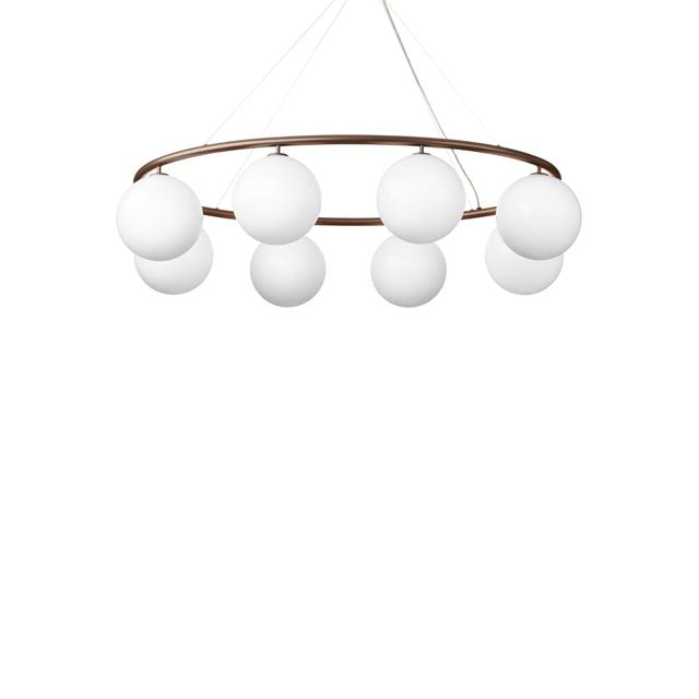 Nuura Miira 8 Oval Lysekrone Mørk Bronze/Opal