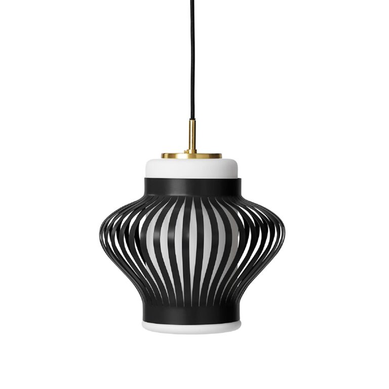 Opal Lamella Pendel Sort Noir