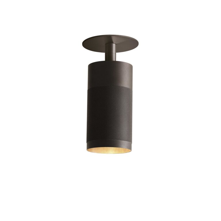 Patrone Recessed Loftlampe Bruneret Messing Clip-Fit