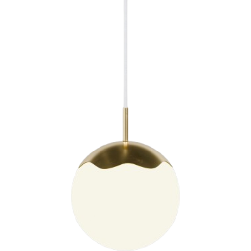 Rebello Decor Circle of life pendel, hvid ledning, Ø11 cm