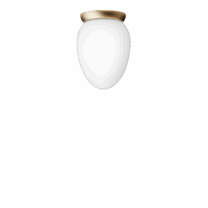 Rizzatto 171 loftlampe, satin brass/opal