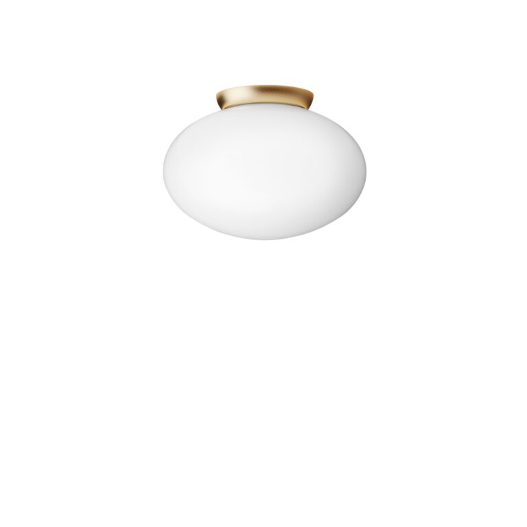 Rizzatto 301 Loftlampe Satin Messing/Opal