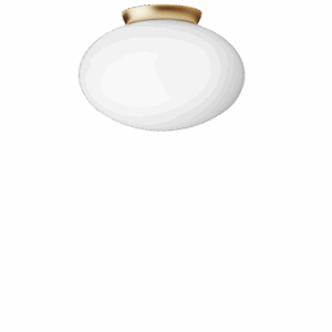 Rizzatto 301 loftlampe, satin brass/opal