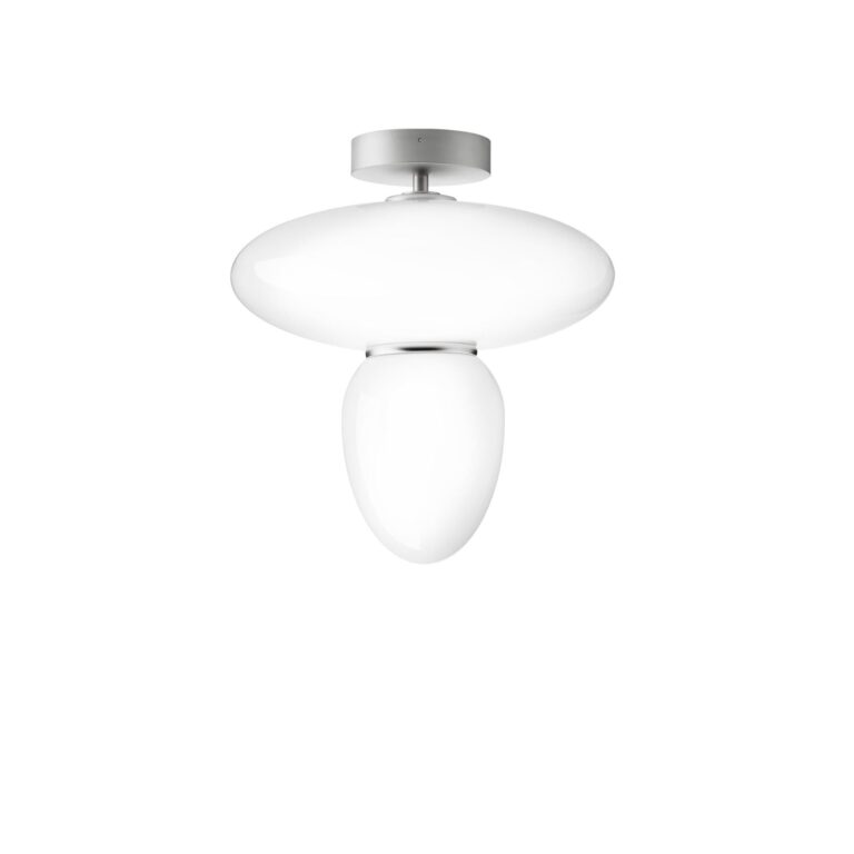 Rizzatto 42 Loftlampe Satin Sølv & Opal