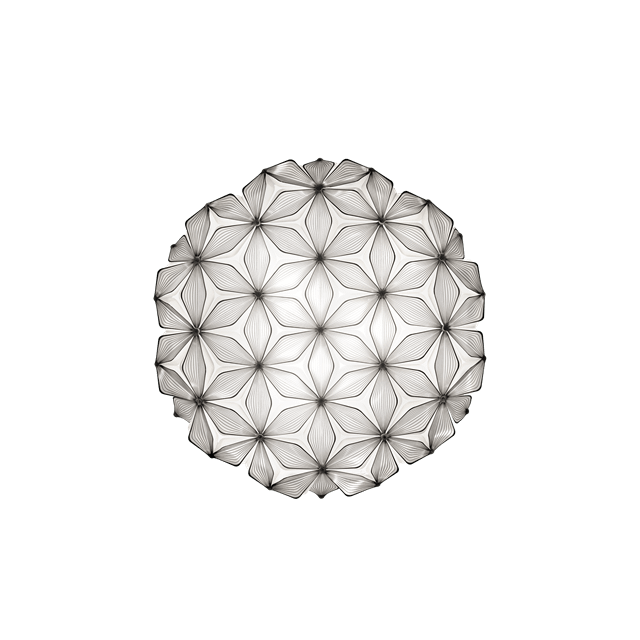 SLAMP C'Est La Vie Væg/Loftlampe Stor Sort