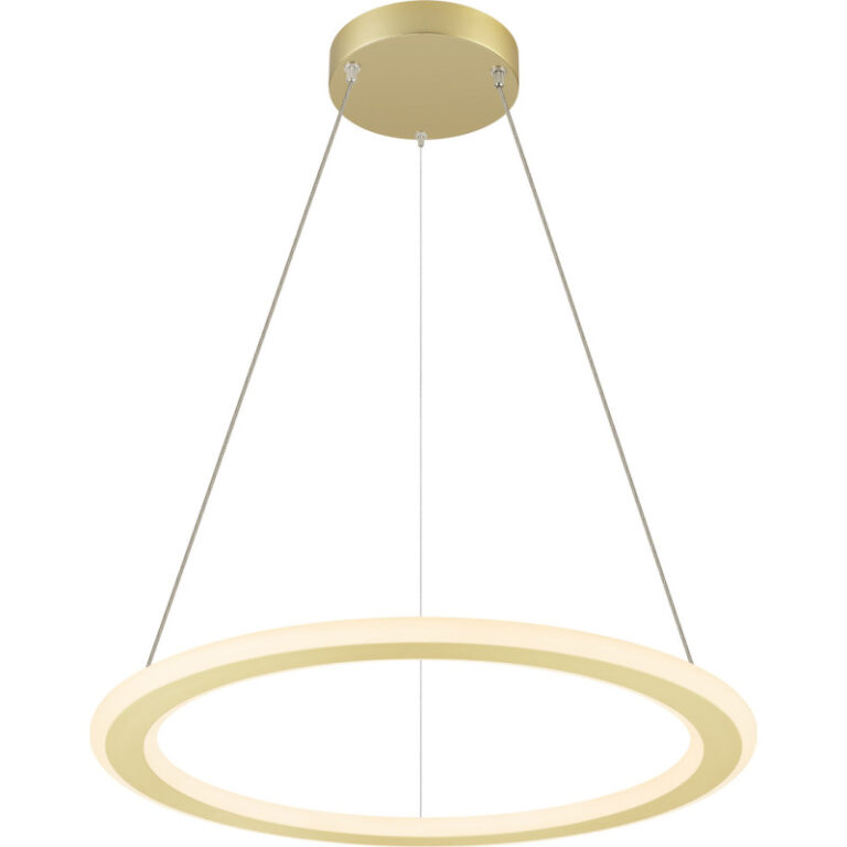 SLV One Flat pendel, sort/messing