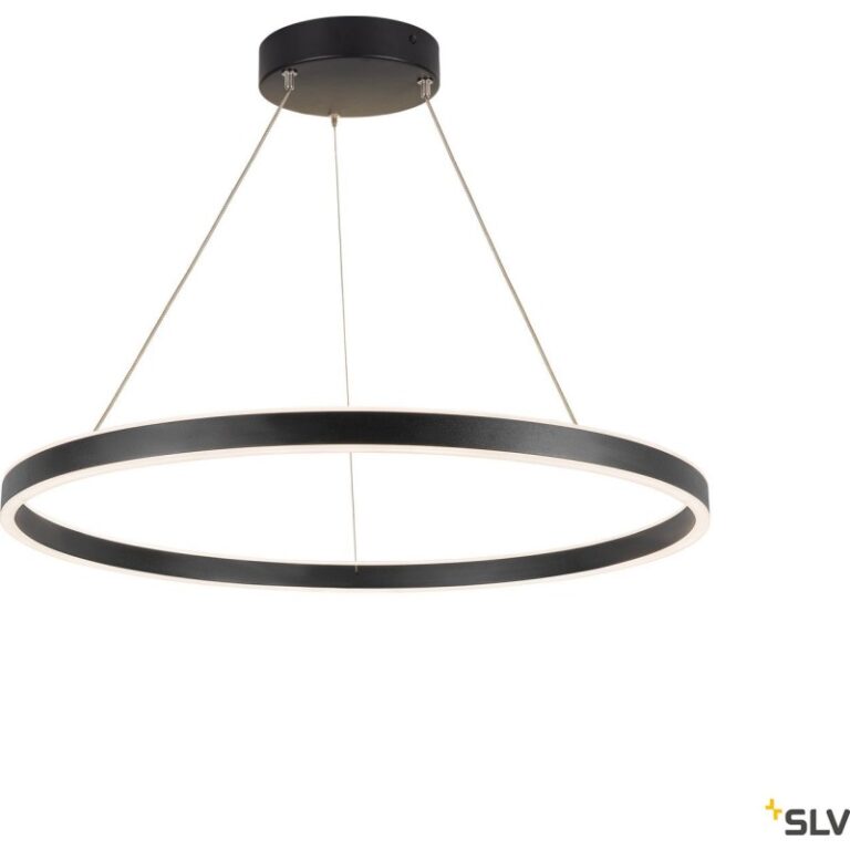 SLV One pendel, Ø80 cm, sort