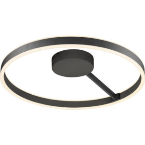 SLV One væg- & loftlampe, sort, Ø60 cm