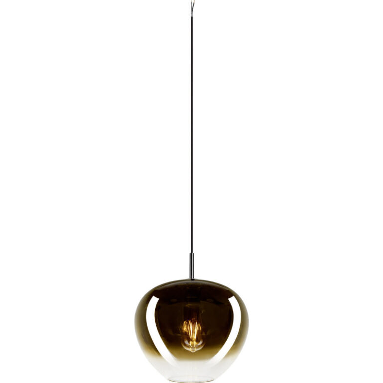 SLV Pantilo Convex pendel, krom/guld, Ø29 cm