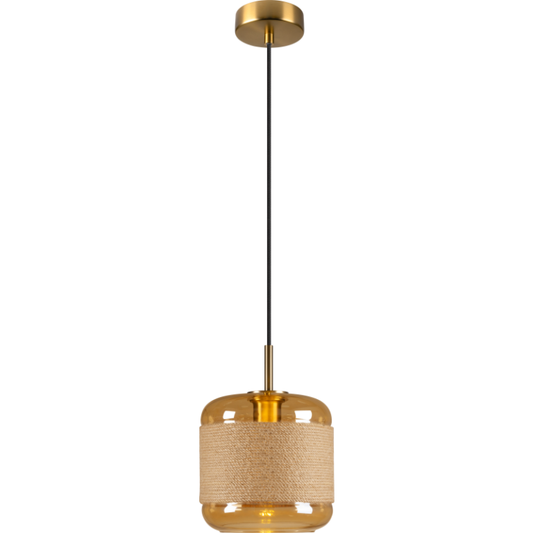 SLV Pantilo Rope pendel, guld, Ø20 cm