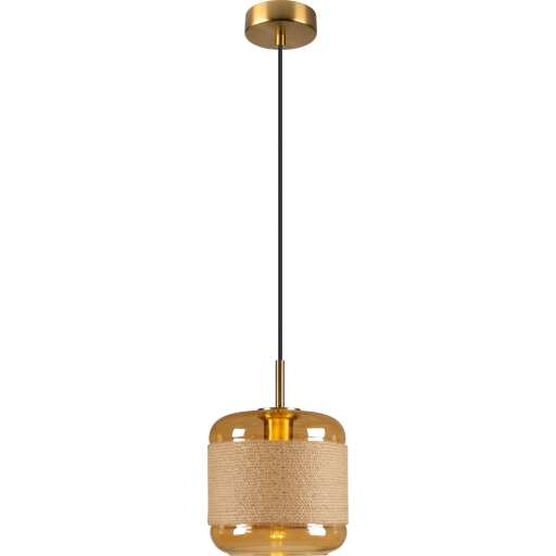 SLV Pantilo Rope pendel, guld, Ø20 cm