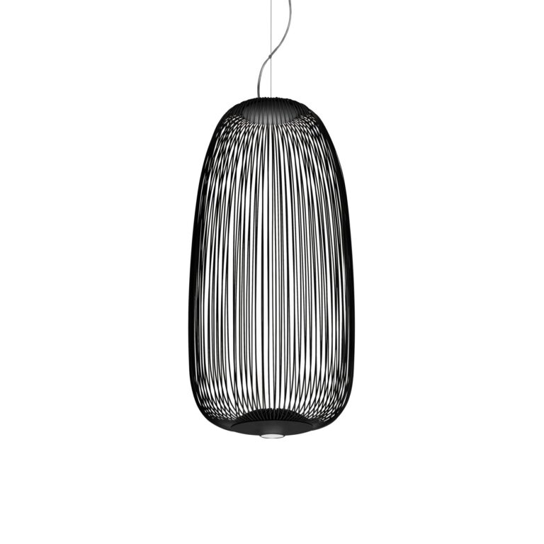 Spokes 1 Pendel med LED Sort