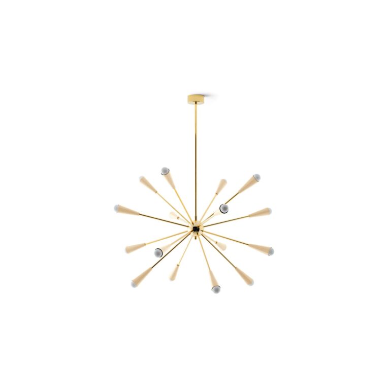 Sputnik Pendel 16 Guld/Ivory