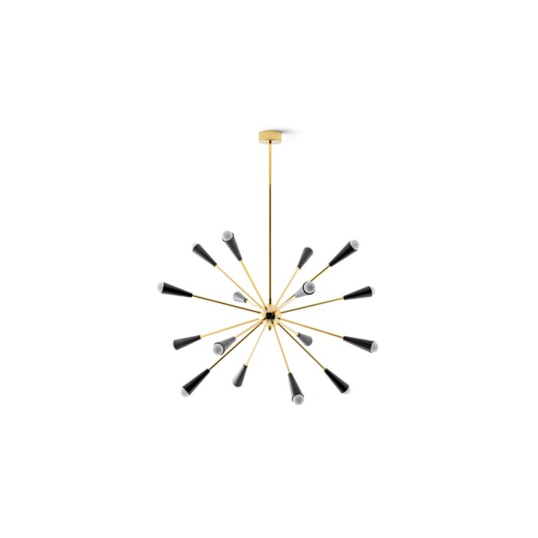 Sputnik Pendel 16 Guld/Sort