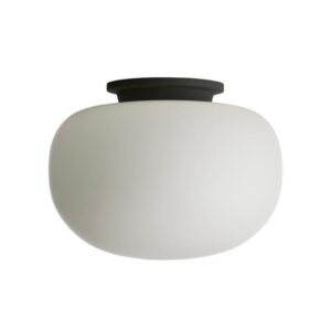 Supernate loftlampe Ø38, opal/sort