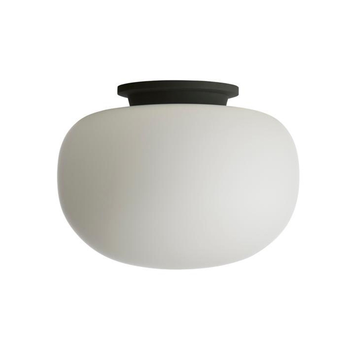 Supernate loftlampe Ø38, opal/sort