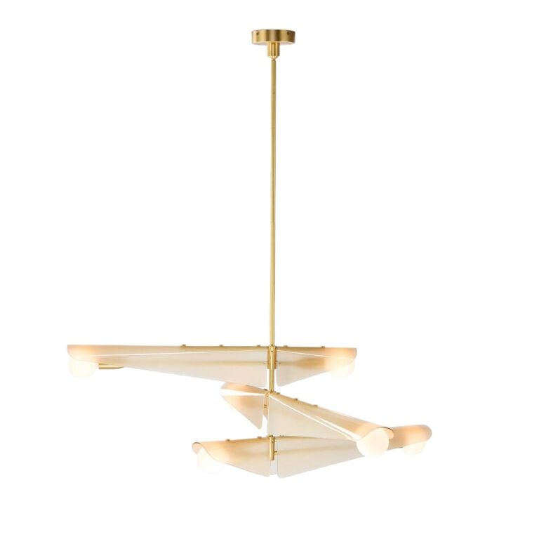 Sycamore 3 Loftlampe Messing/Dusk Pink