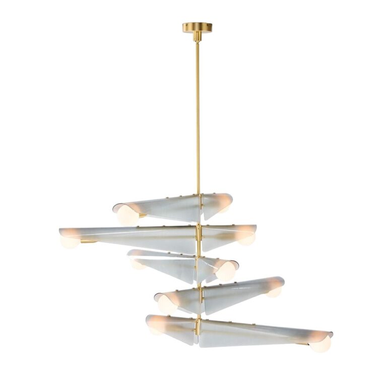 Sycamore 5 Loftlampe Messing/Dawn Grey
