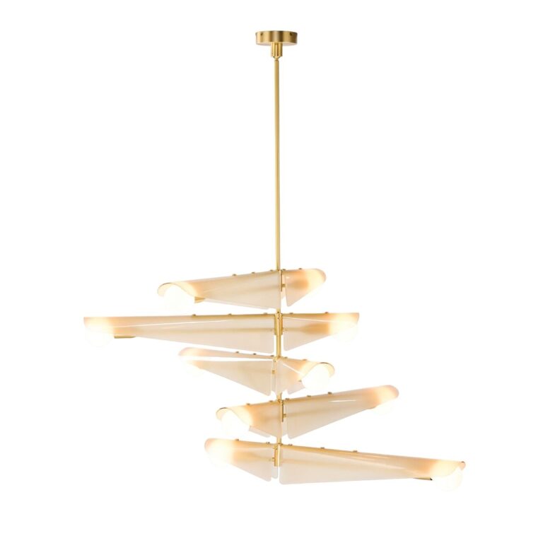 Sycamore 5 Loftlampe Messing/Dusk Pink