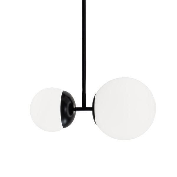 TATO Biba Pendel 120cm Mat Sort & Hvid