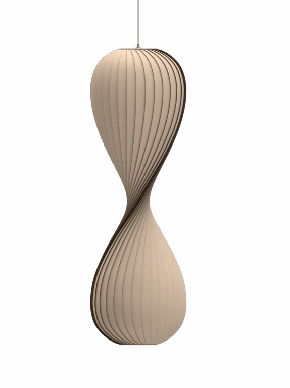 TR10 pendel, birk/natur, 43 x 133 cm.