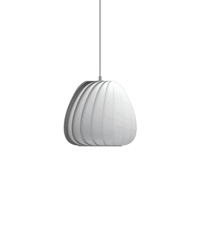 TR12 pendel, plastik/hvid, 30 x 25 cm