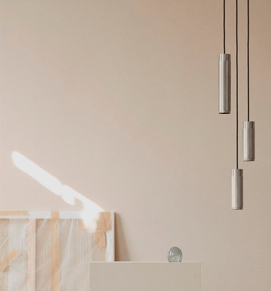 Thorup Copenhagen Patrone Cluster pendel small, nikkel malet messing