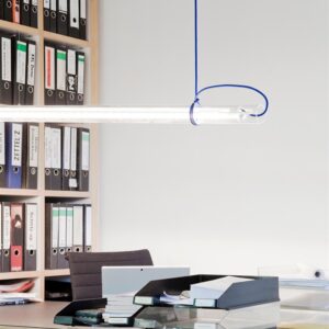 Tubular pendel m/blå ledning