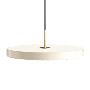 Umage Asteria Pendel Perle Hvid med Messing Top