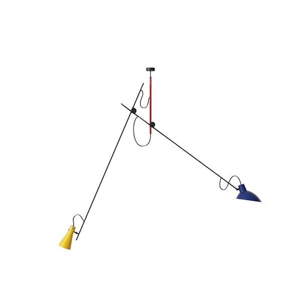 VV Cinquanta Loftlampe Suspension Mondrian/Blå/Gul