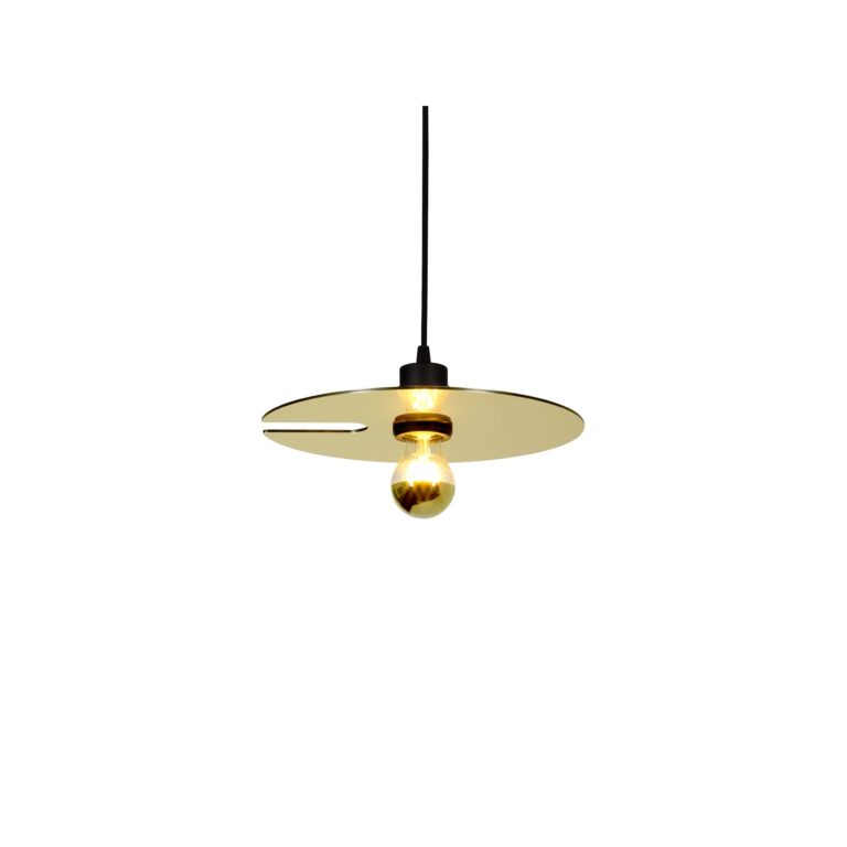 Wever & Ducré MIRRO 1.0 Pendel Mat Sort/Lys Guld