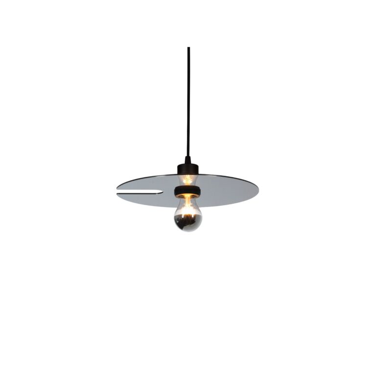 Wever & Ducré MIRRO 1.0 Pendel Mat Sort/Sort Krom